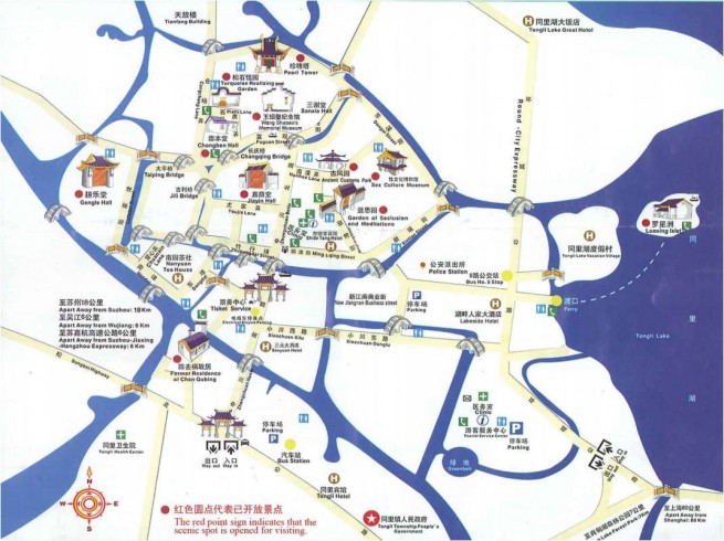 carte de Tongli